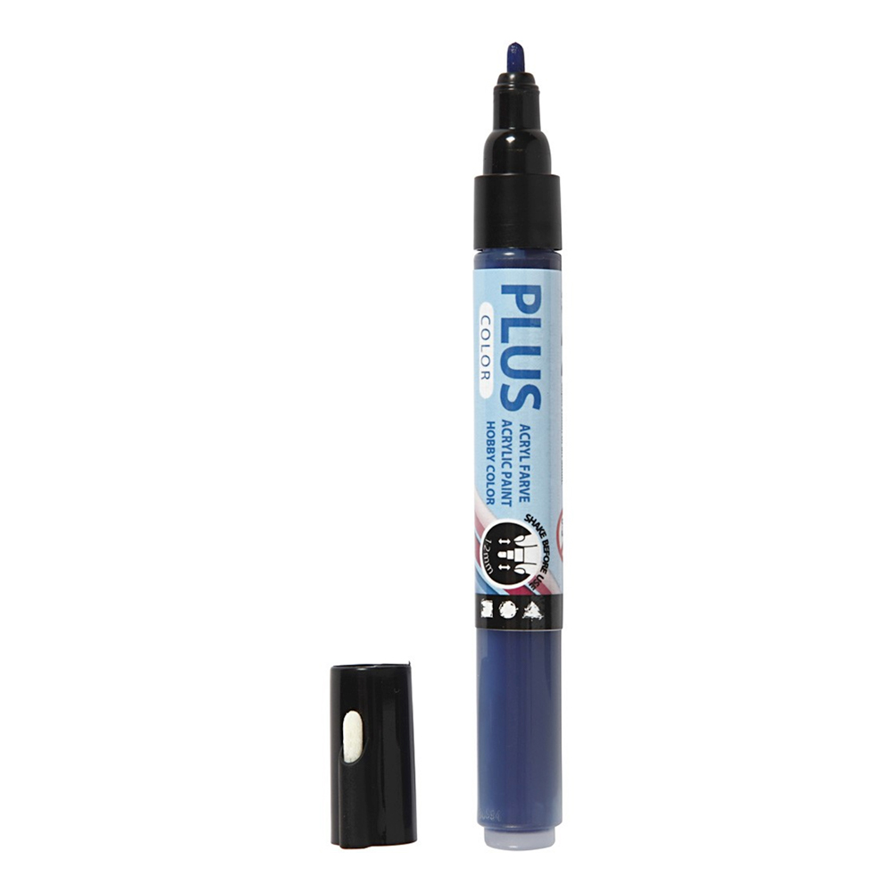 Plus Color Märkpenna - Mörkblå