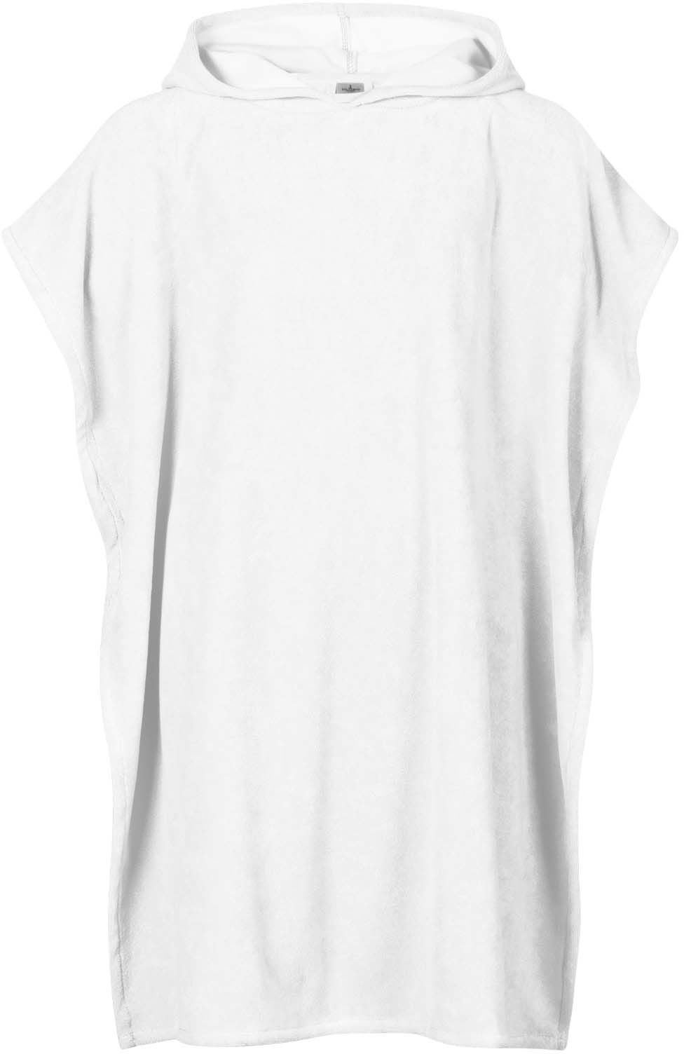 Saltabad Apelviken Badponcho, White, 2-4 År