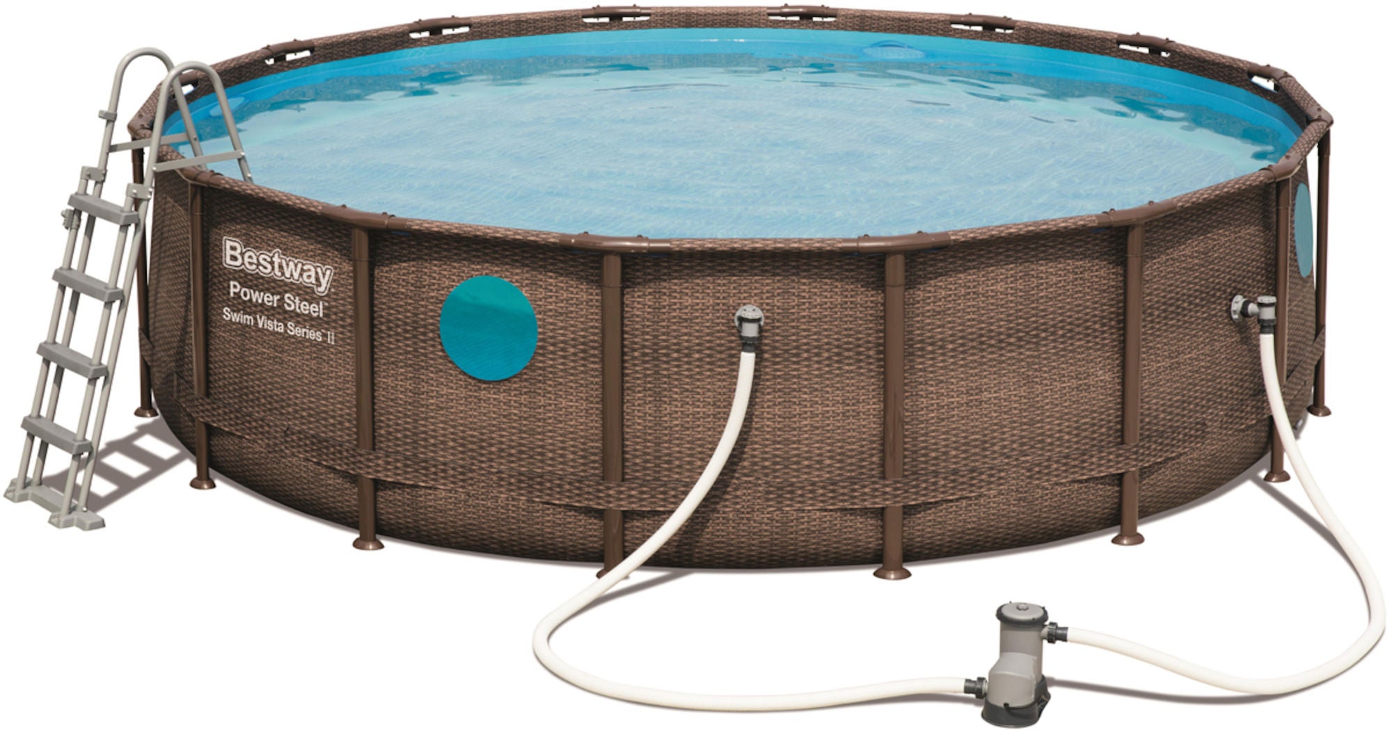 Bestway Power Steel Swim Vista Series Pool m. Tillbehör Ø488