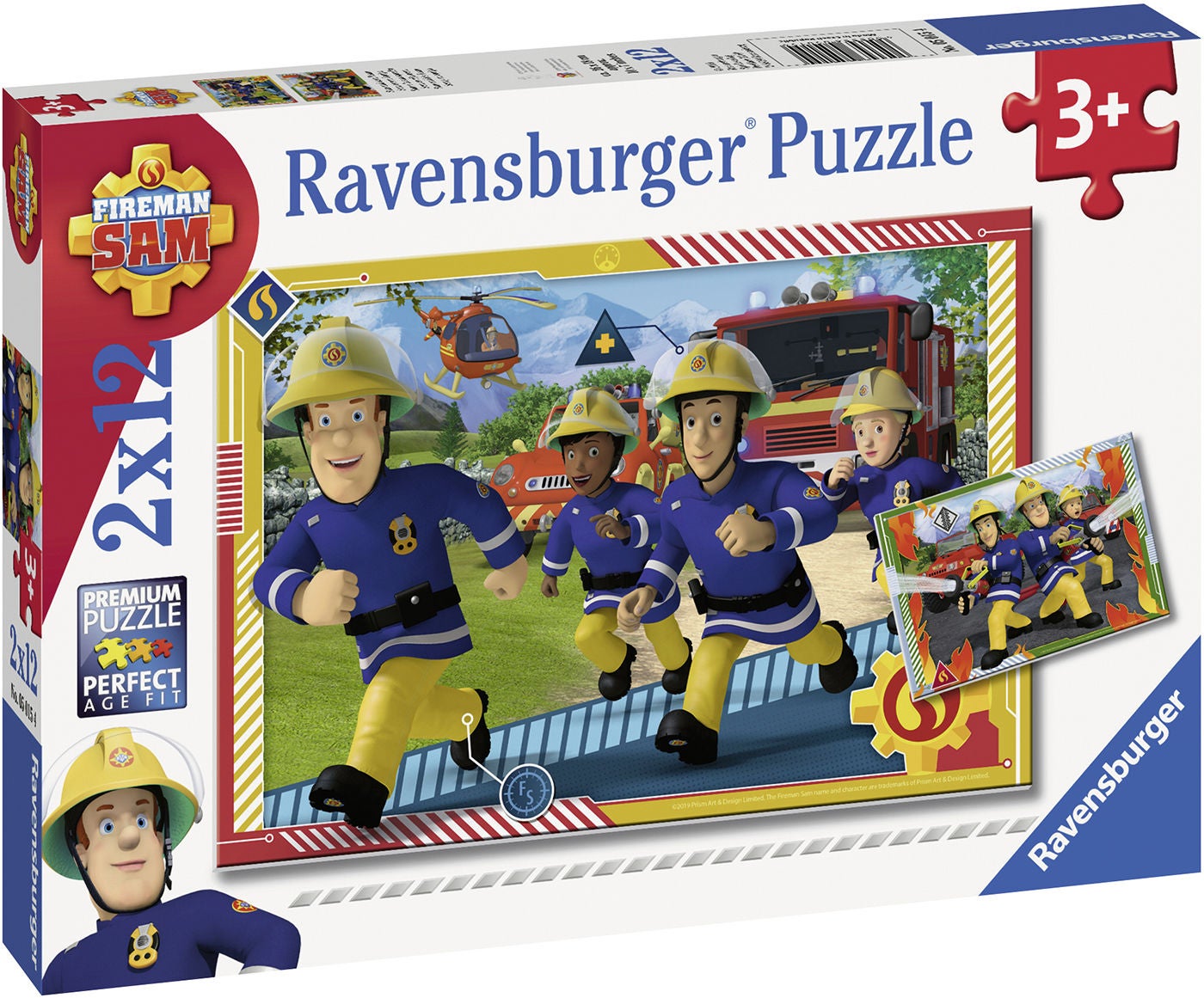 Ravensburger Pussel Brandman Sam 2x12 Bitar