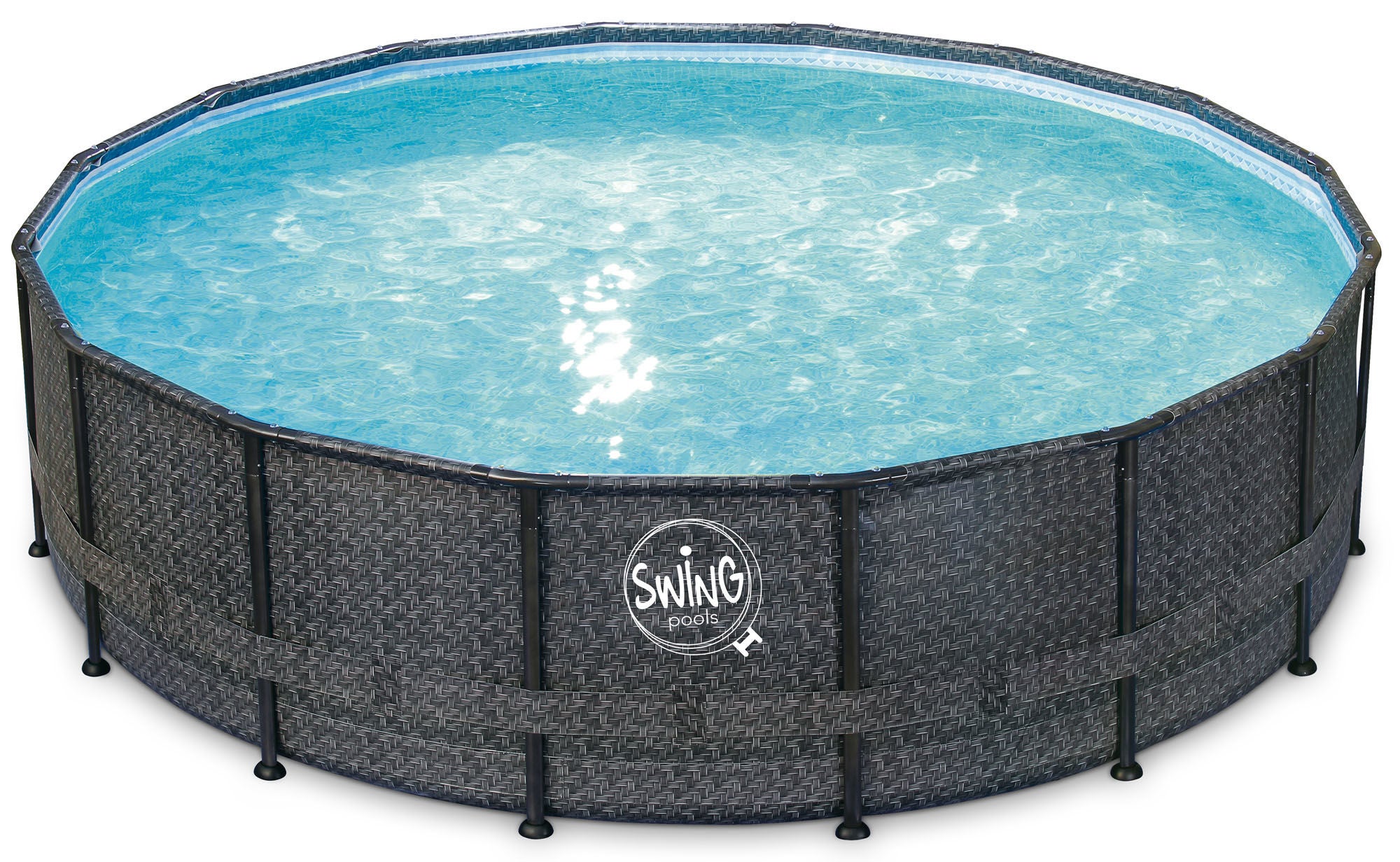 Swing Pools Elite Wicker Frame Pool 488 cm