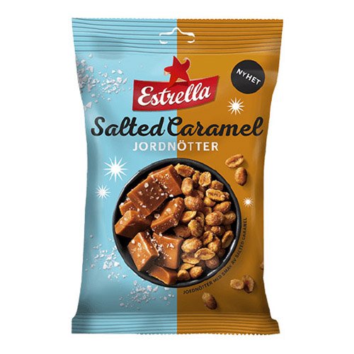 Estrella Salted Caramel Jordnötter - 180 gram