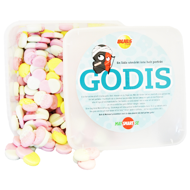 Hel Låda Godis "Äggskallar Skum" 1,4kg - 51% rabatt