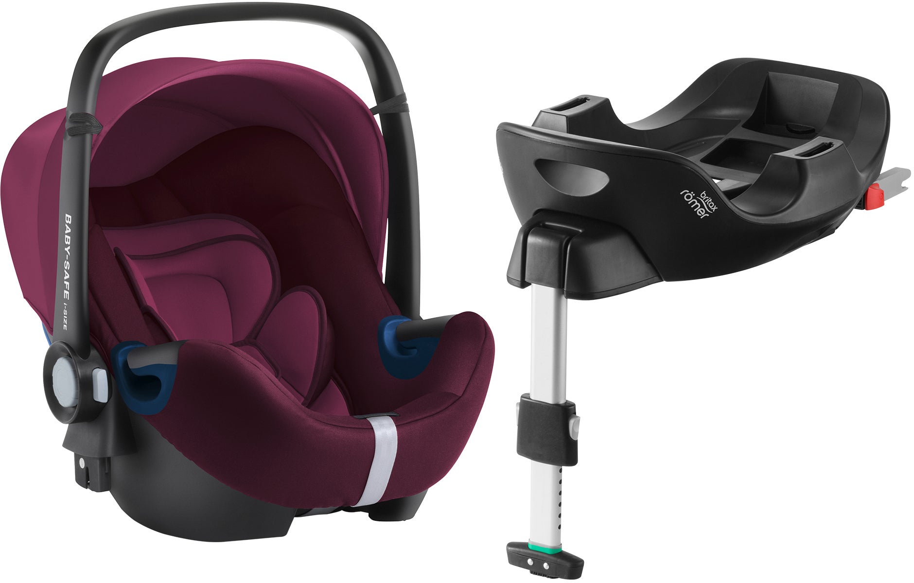 Britax Römer BABY-SAFE 2 i-SIZE Babyskydd Inkl Bas, Burgundy Red