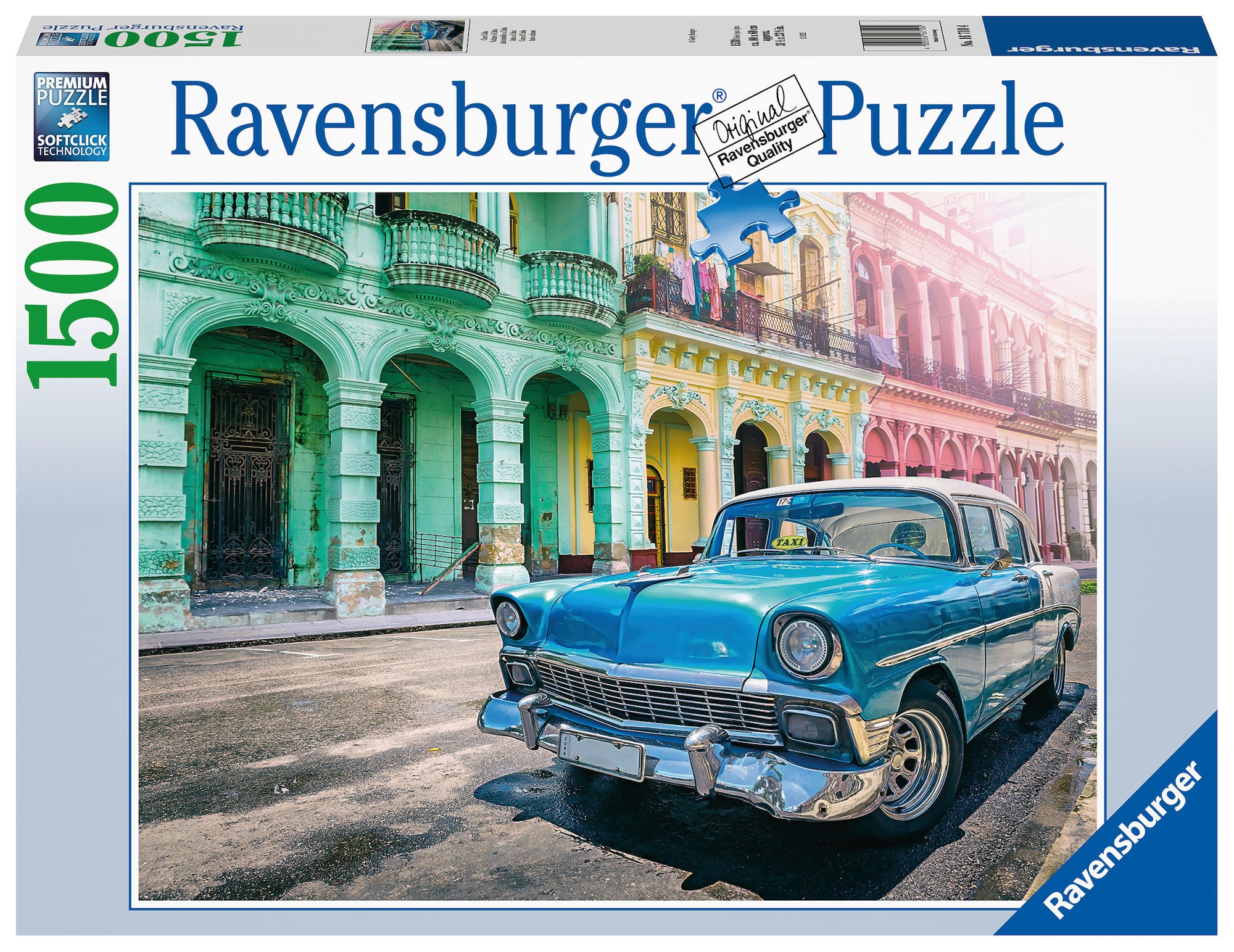 Ravensburger Pussel Bilar i Cuba 1500 Bitar
