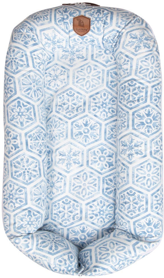 EcoViking Organic Babynest Mediterranean Blue
