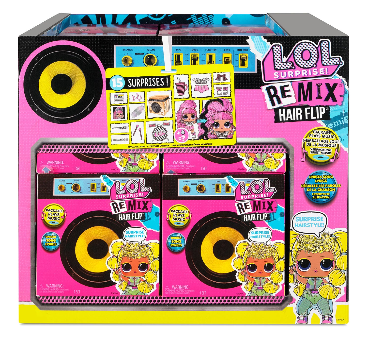 L.O.L. Surprise! REMIX Hairflip Tots Asst in PDQ