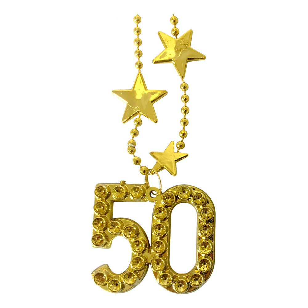 Halsband Guld Siffra 50