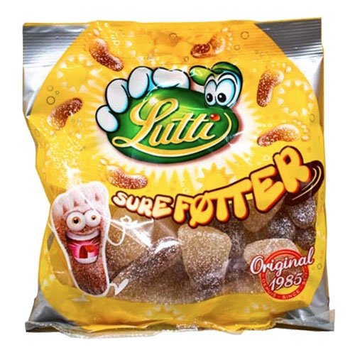 Lutti Sura Fötter i Påse - 130 gram