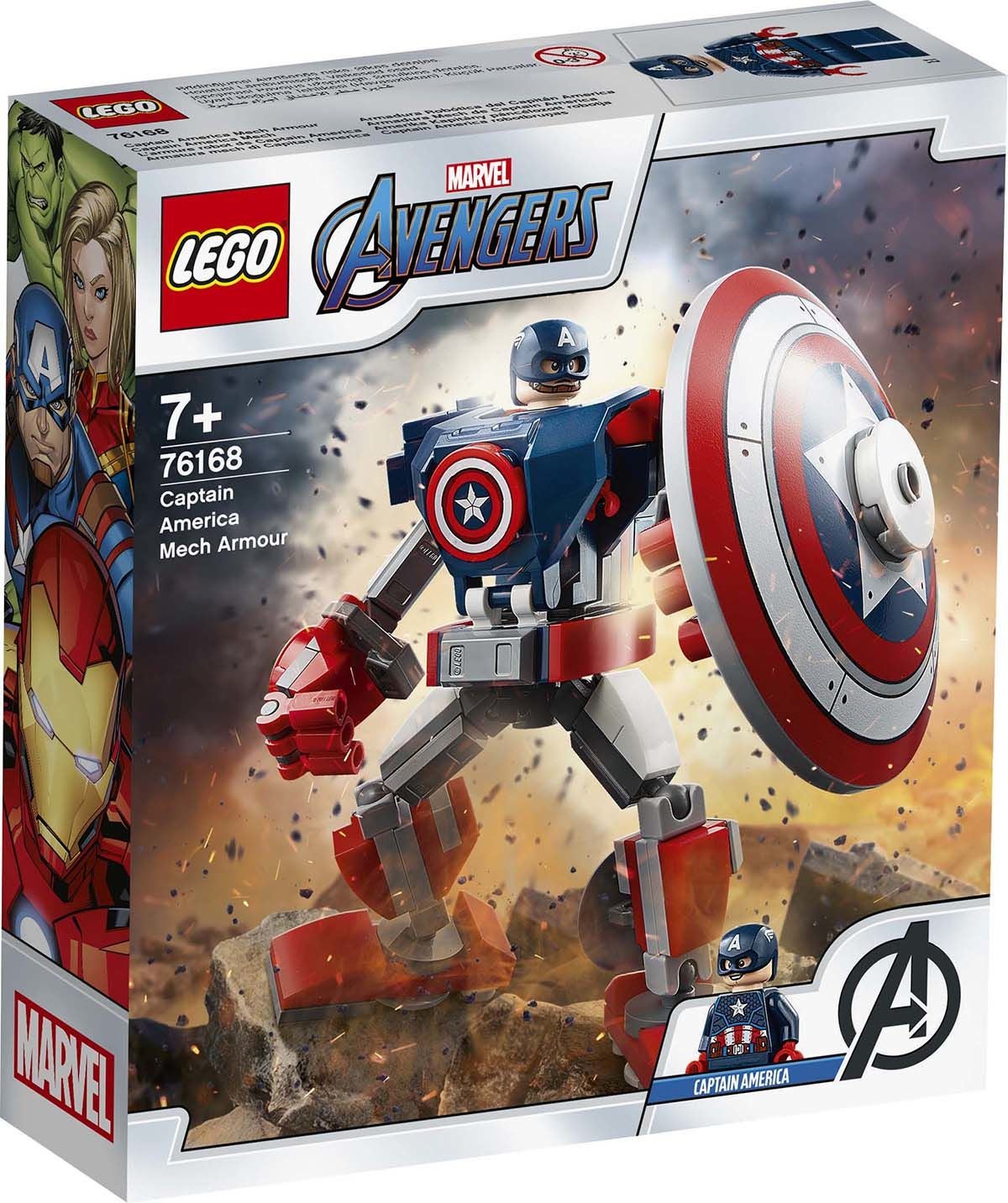 LEGO Super Heroes 76168 Captain America i robotrustning