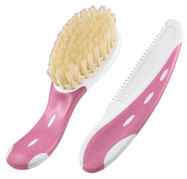 NUK Hårborste Med Kam, Rosa