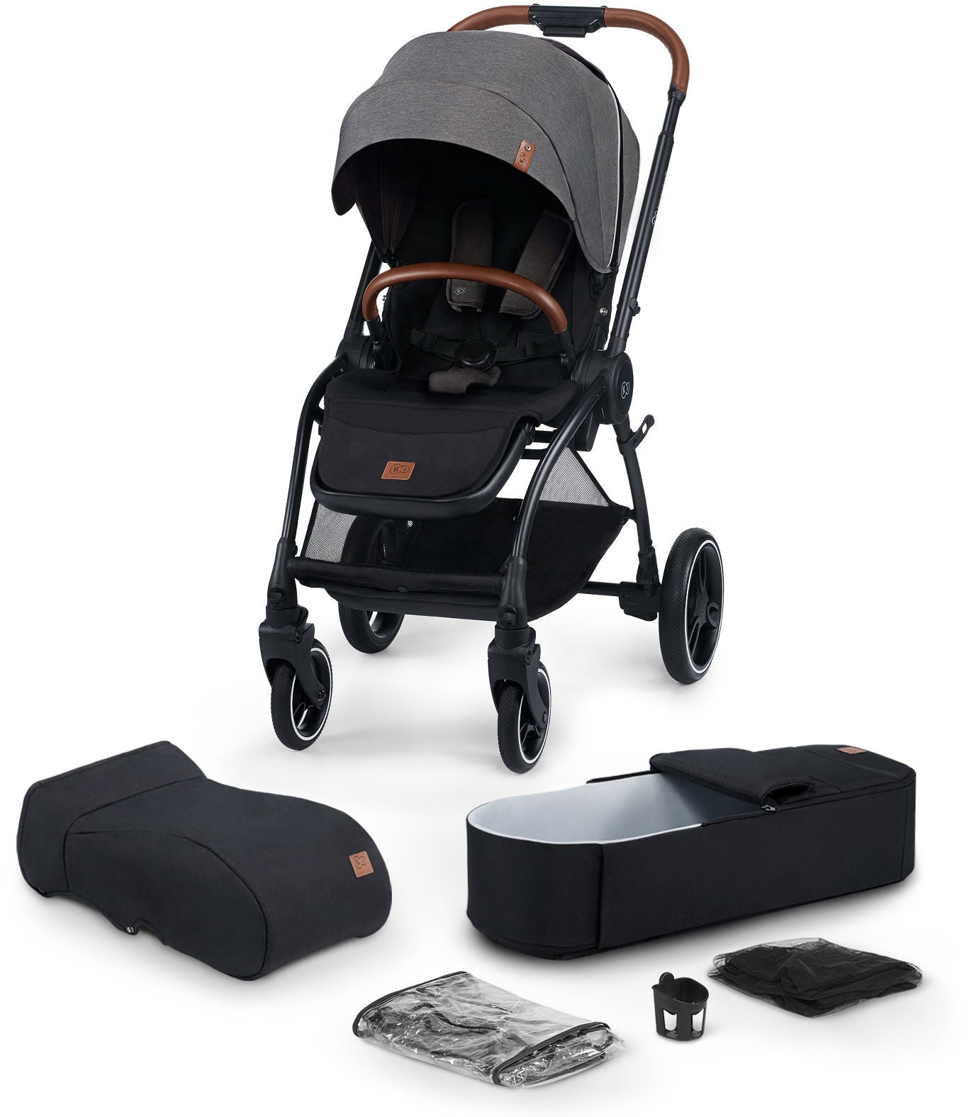 Kinderkraft Evo Cocoon Duovagn, Plat Grey