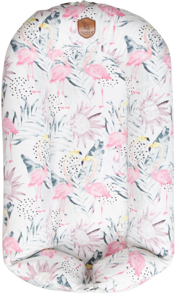 EcoViking Organic Babynest Flamingo Dreams