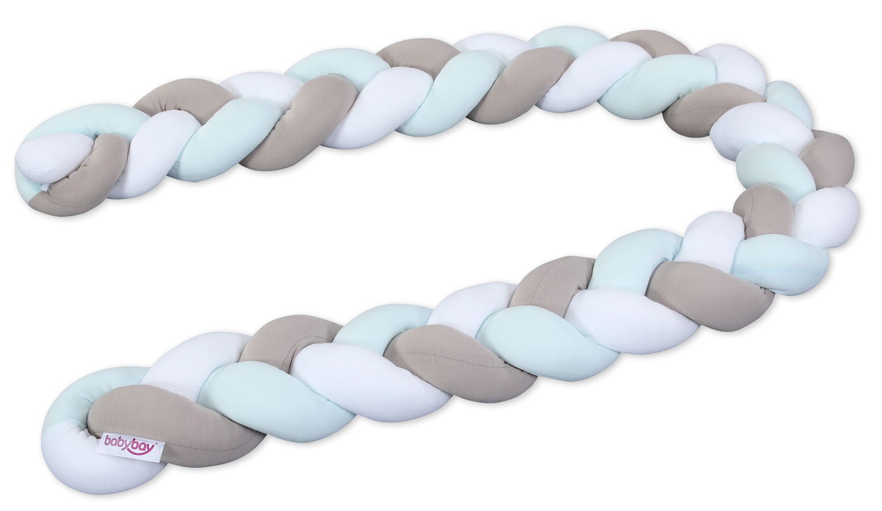 Babybay Babynest Orm, Vit/ Beige/Aqua