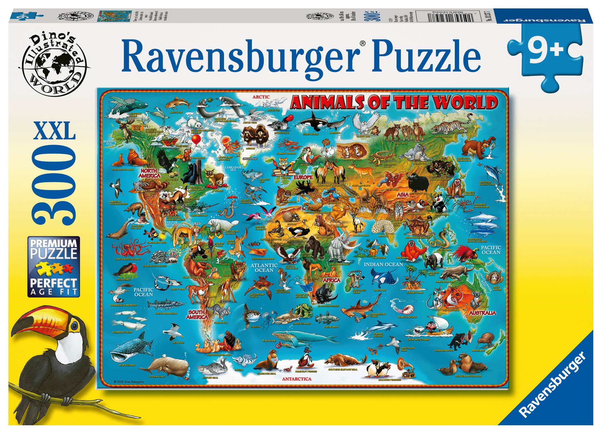 Ravensburger Pussel Djurens Värld 300 Bitar
