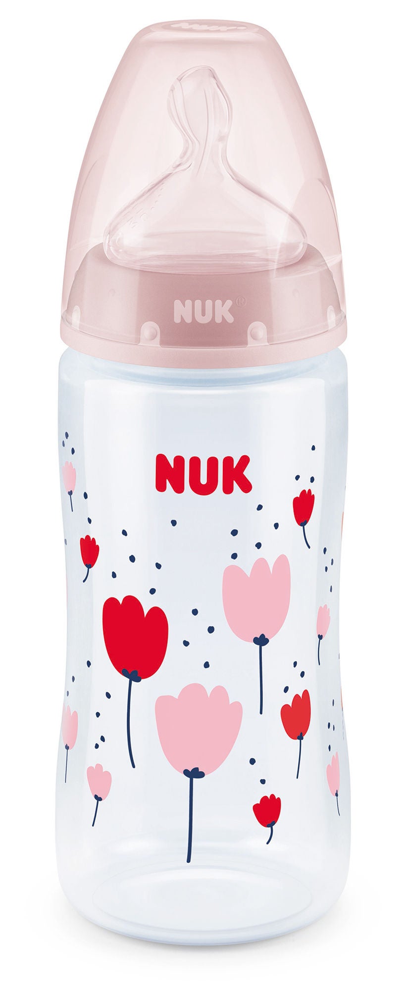 NUK First Choice+ 300 ml Nappflaska, Rosa