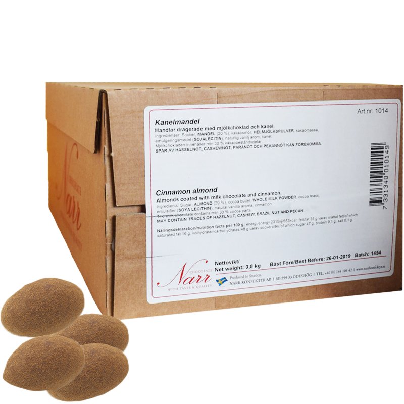 Godis Kanelmandel 3,8kg - 67% rabatt