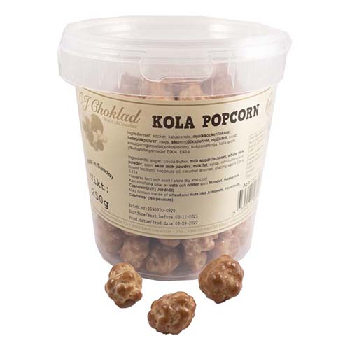 Kolapopcorn i Hink - 250 gram
