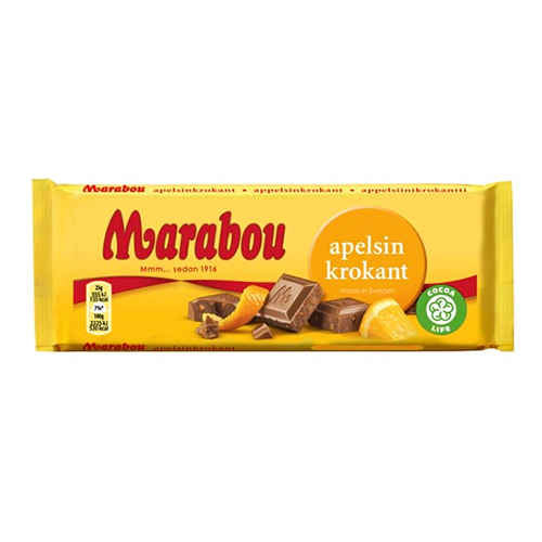 Marabou Apelsinkrokant - 100 gram