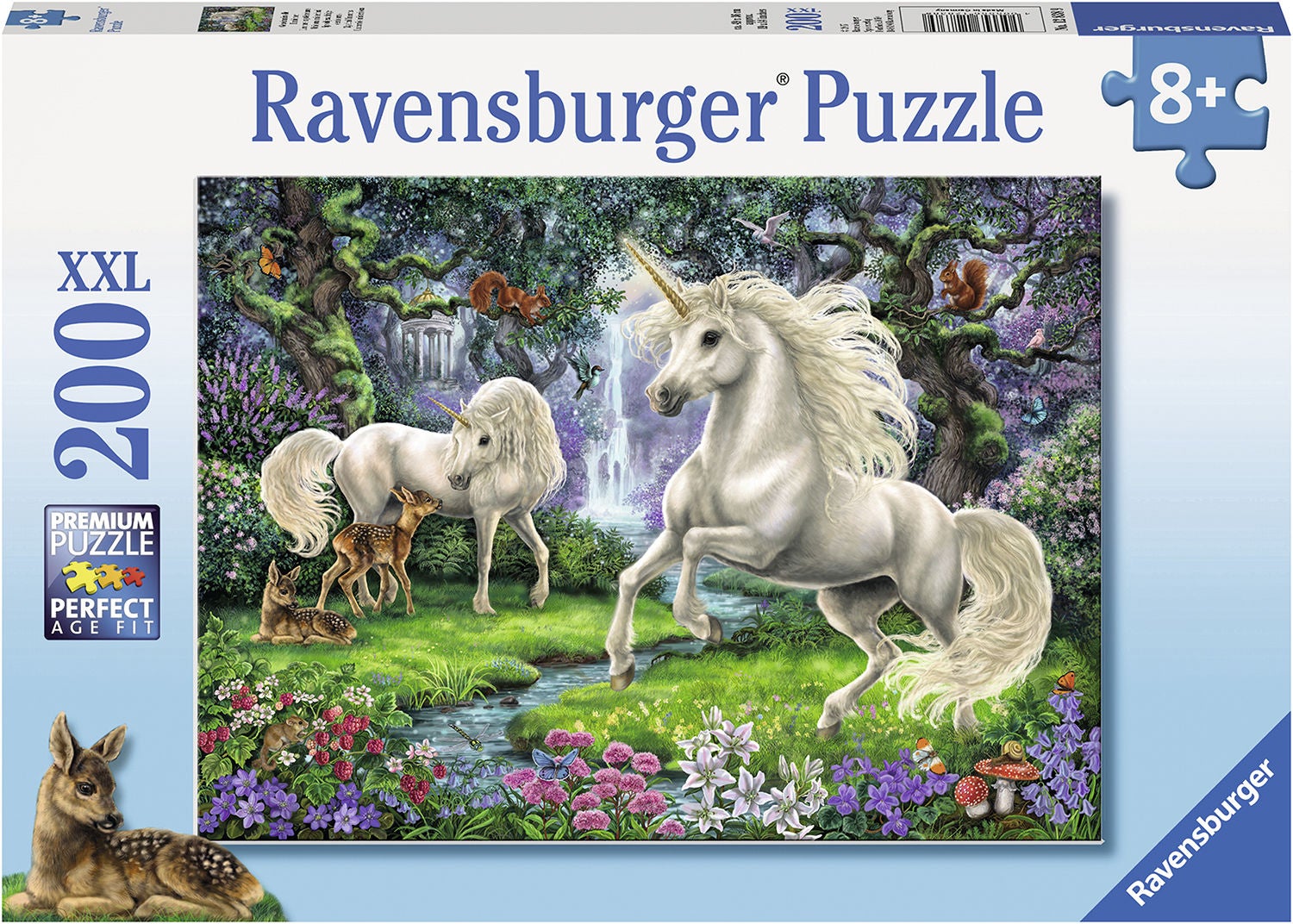 Ravensburger Pussel Mystiska Enhörningar 200 Bitar