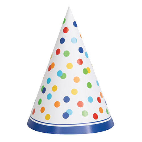 Partyhattar Polka Dot - 8-pack