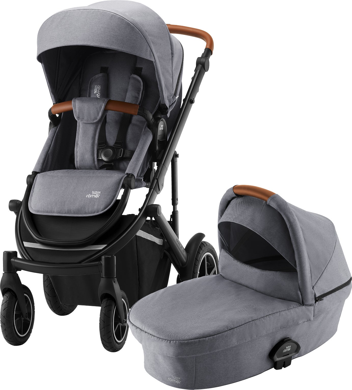 Britax Römer Smile 3 Duovagn, Frost Grey Brown