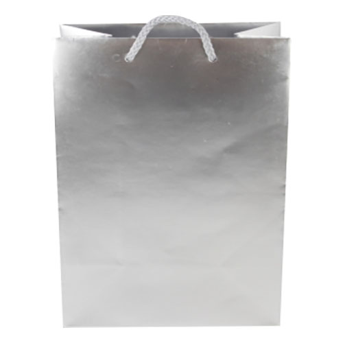 Presentpåse Silver med Handtag - 1-pack