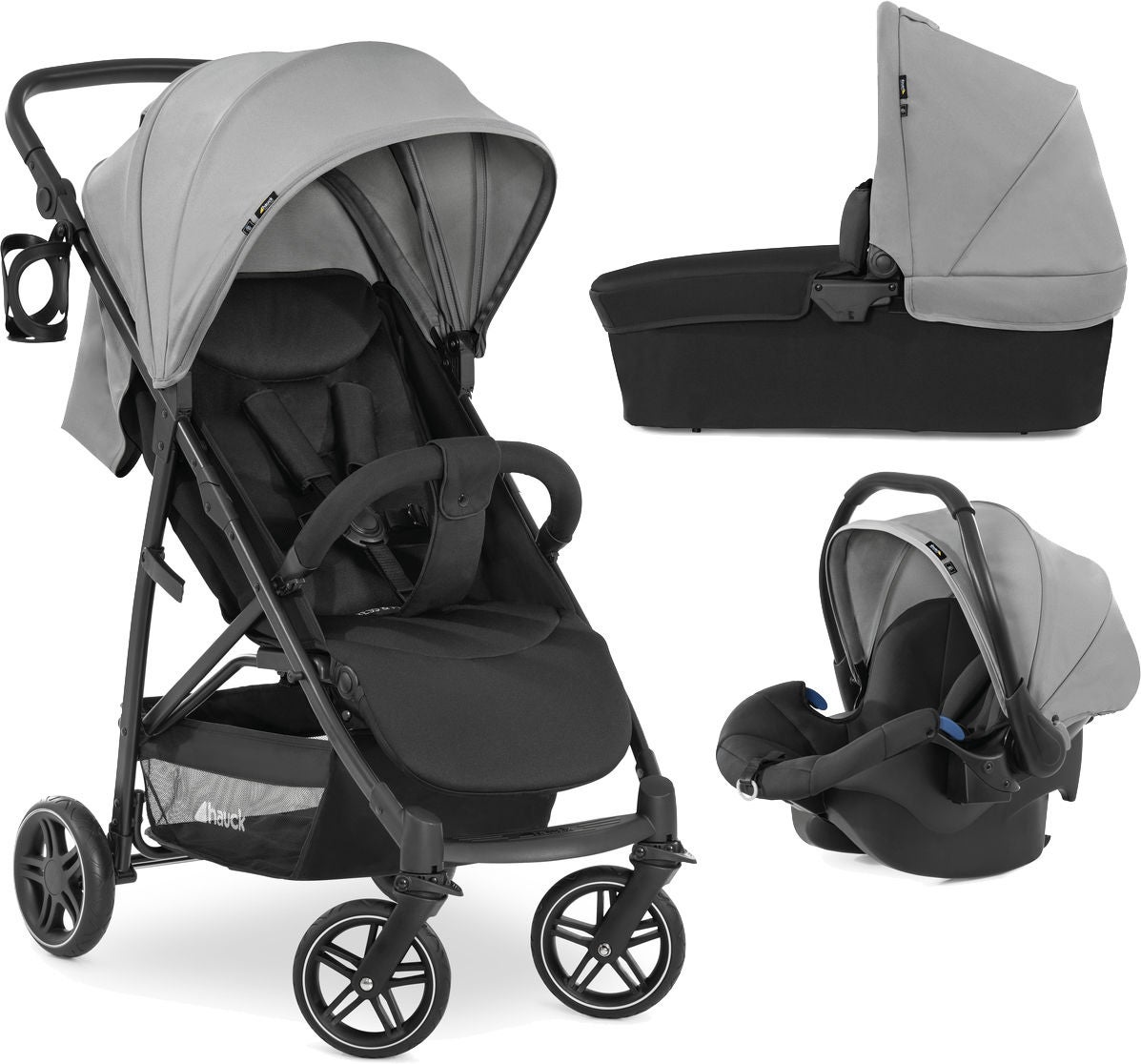 Hauck Rapid 4R Plus Trioset, Grey