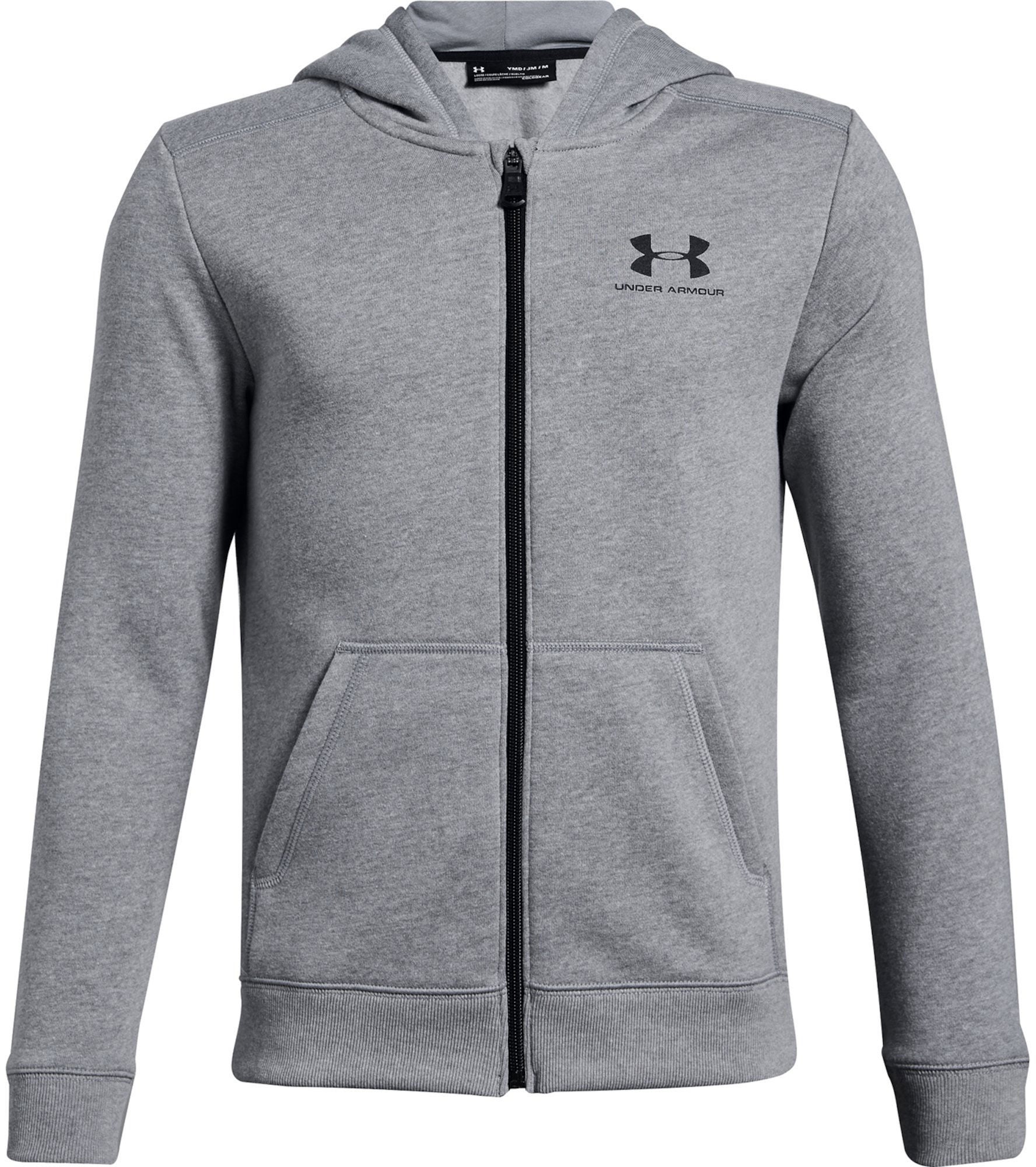 Under Armour Fleece FZ Huvtröja, Steel XS