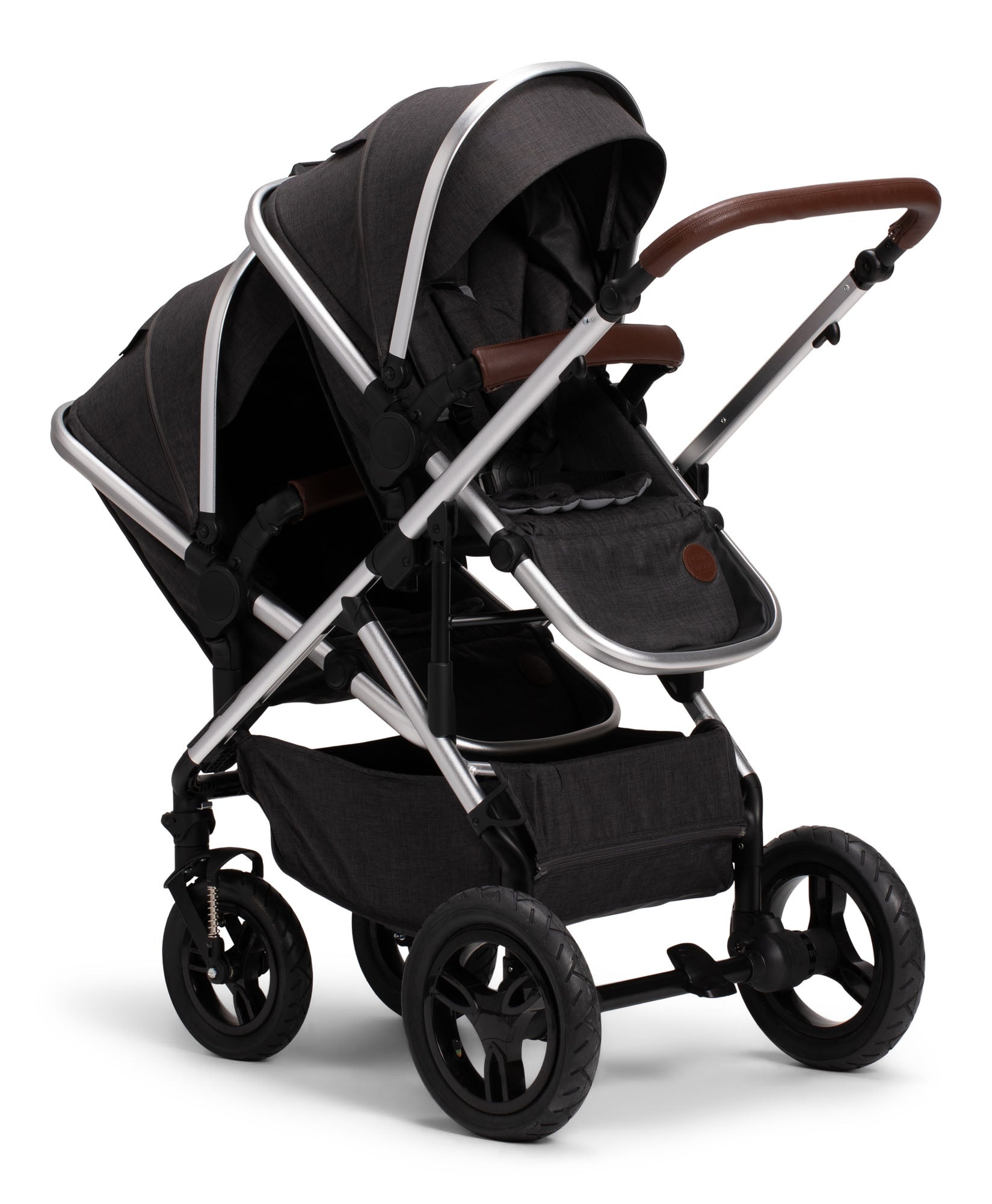 Petite Chérie Excellence 2 Syskonvagn, Black Melange
