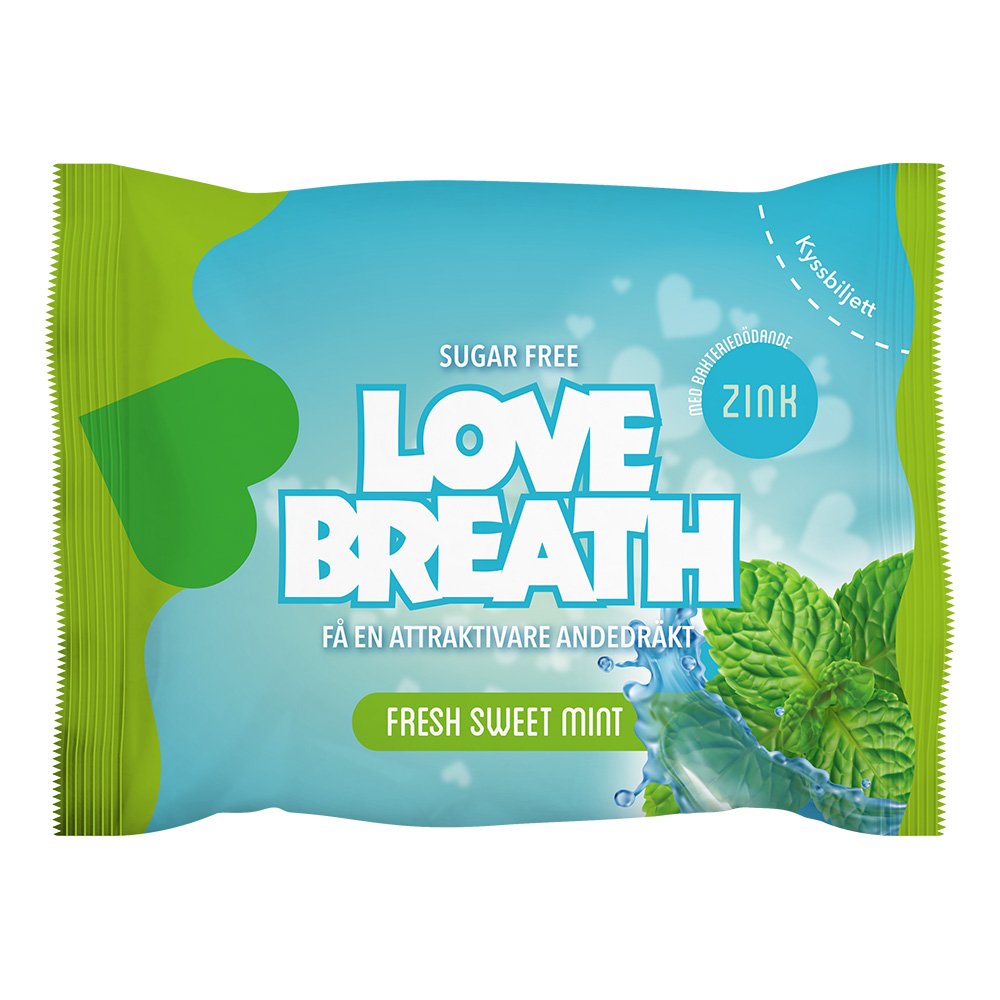 Love Breath Sugtabletter - Fresh Sweet Mint