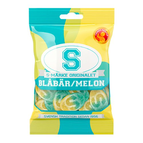 S-Märken Blåbär/Melon i Påse - 1-pack