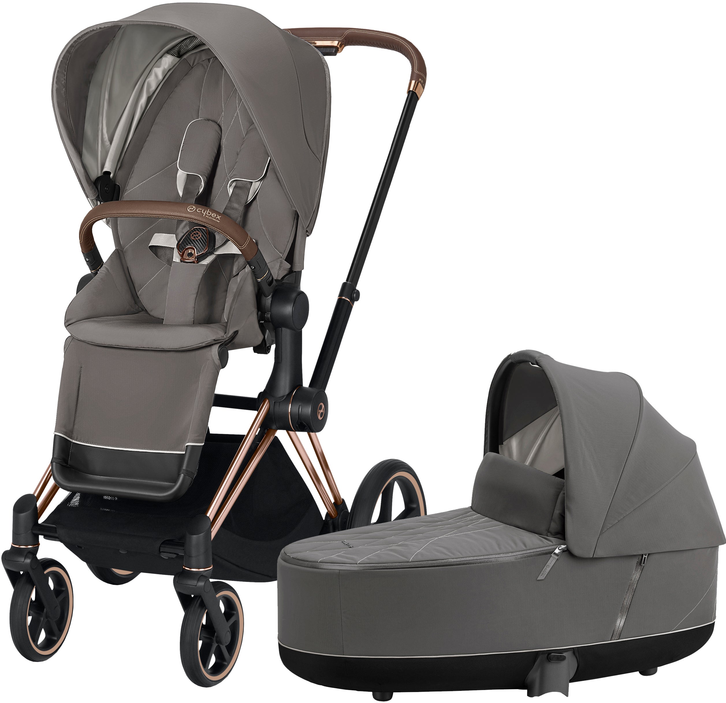 Cybex Priam Duovagn, Soho Grey/Rose Gold