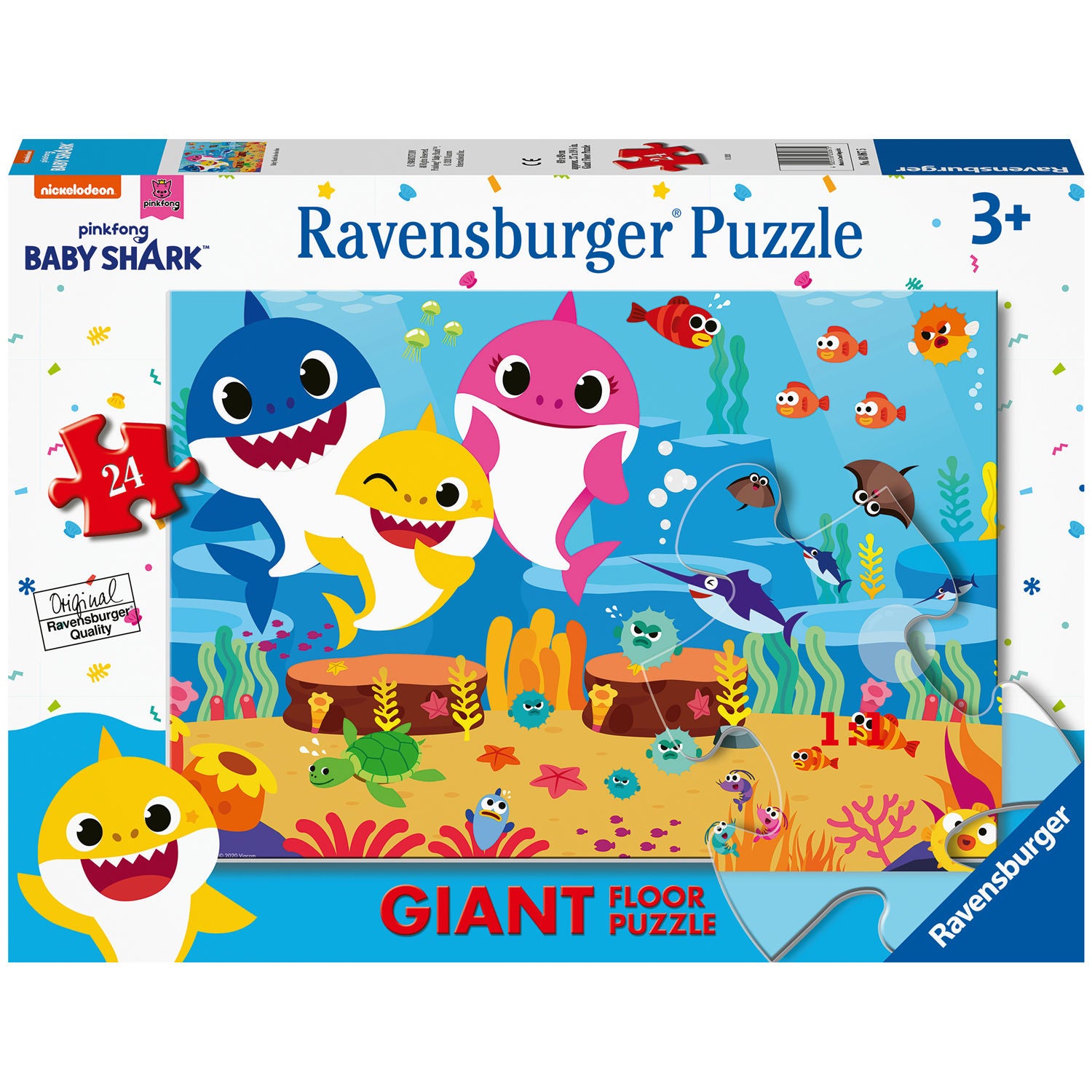 Ravensburger Baby Shark Golvpussel, 24 Bitar