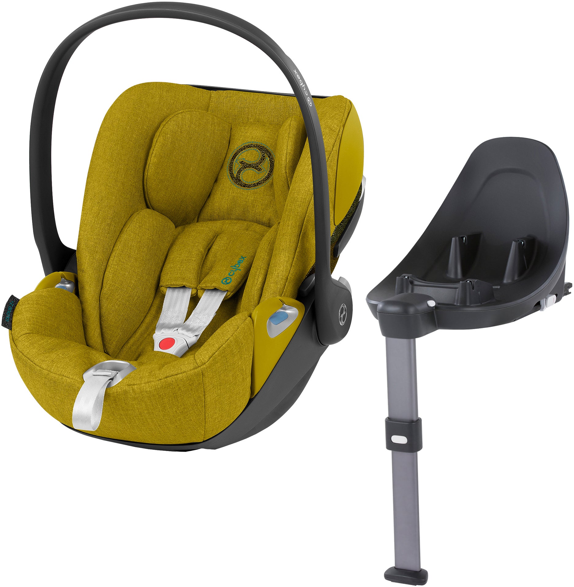 Cybex Cloud Z i-Size Plus Babyskydd Inkl. Z Bas, Mustard Yellow
