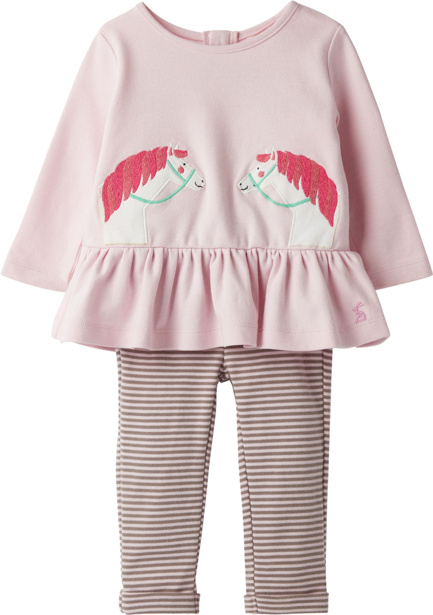 Tom Joule Olivia Applique Klädset, Pink Horses 3-6 Månader