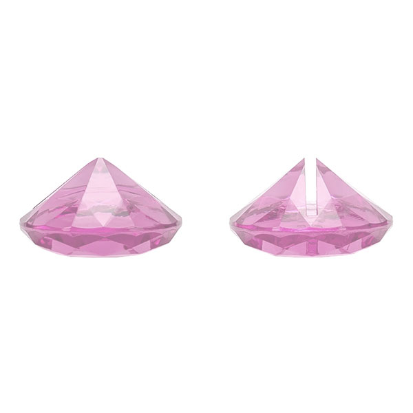 Placeringskortshållare Diamant 10-pack - Ljusrosa