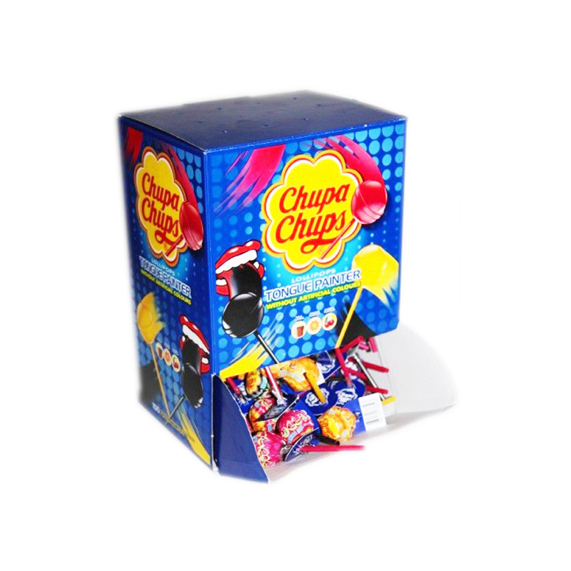 Hel Låda Godisklubbor "Blandade Smaker" 1,2 kg - 50% rabatt