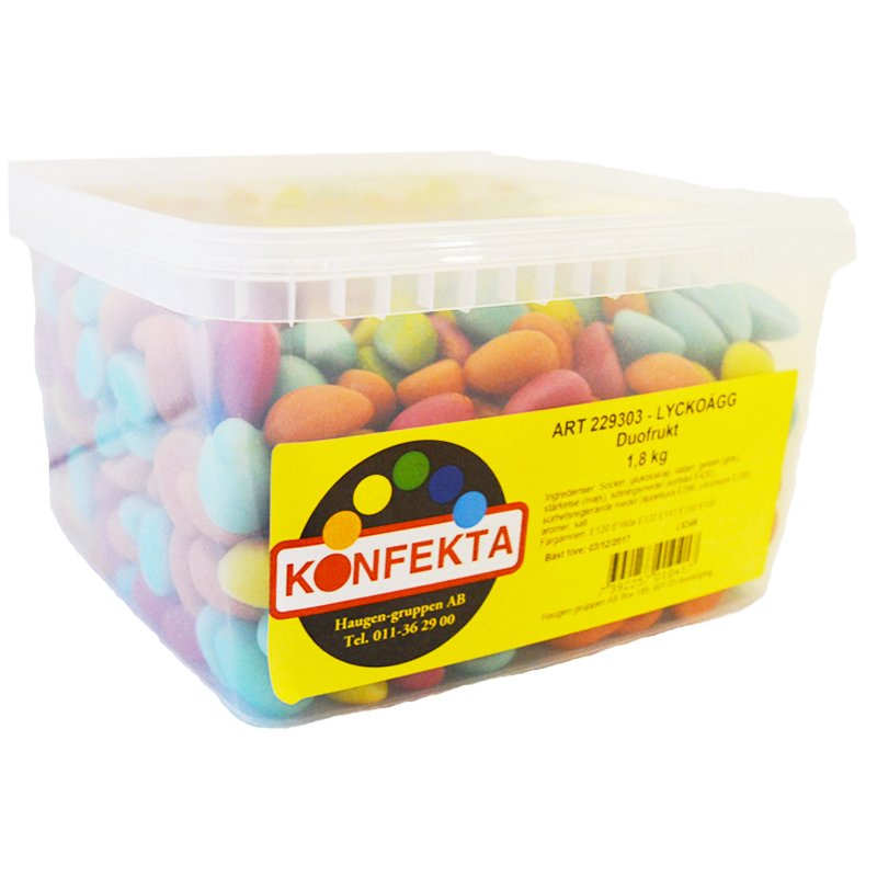 Hel Låda Godis "Lyckoägg" 1,8kg - 45% rabatt