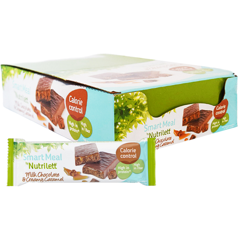 Hel Låda Måltidsersättningsbars "Choco & Caramel" 15 x 60g - 67% rabatt