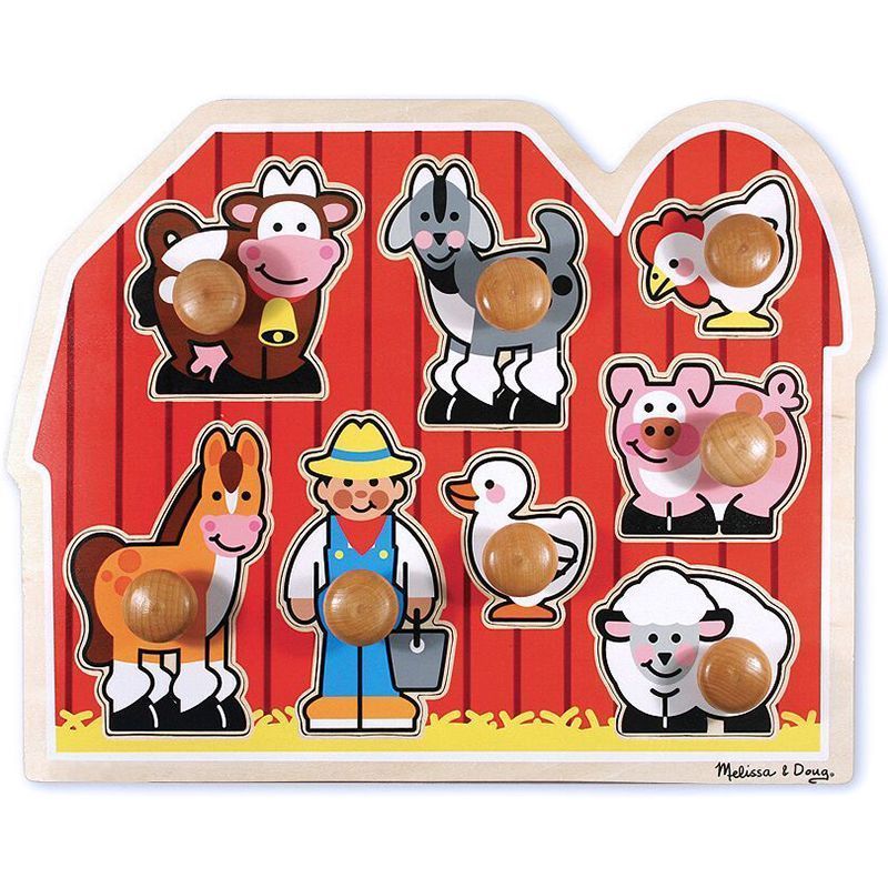 Melissa & Doug Pussel Bondgård 8 Bitar