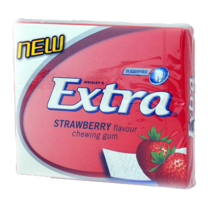 Tuggummi Strawberry - 70% rabatt