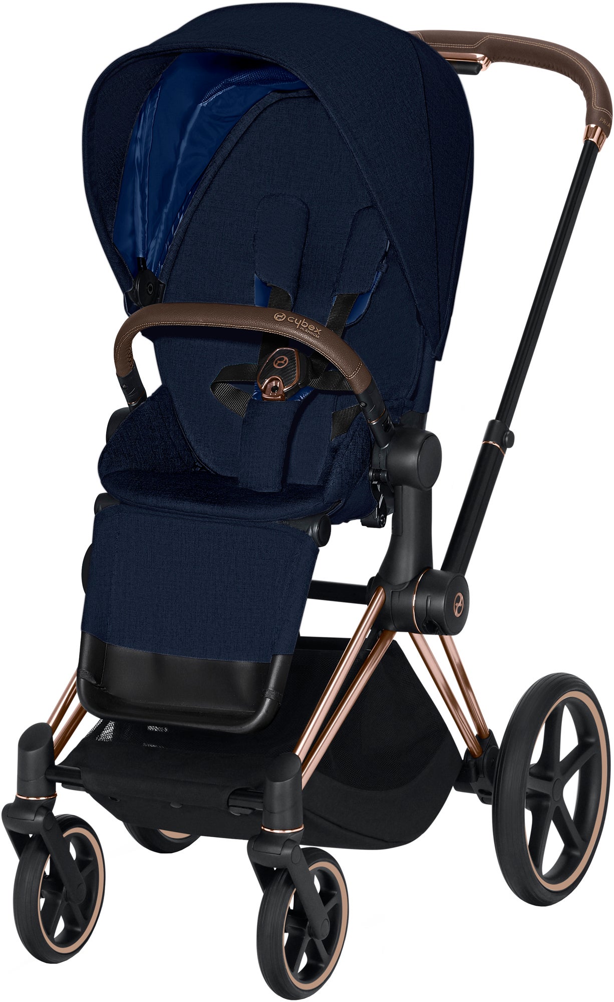 Cybex Priam Sittvagn Plus, Midnight Blue/Rose Gold