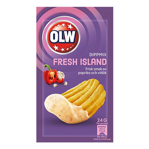 OLW Fresh Island Garlic Chips - 24 gram