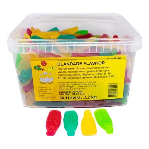 Blandade Flaskor Lösvikt i Burk - 2,2 kg