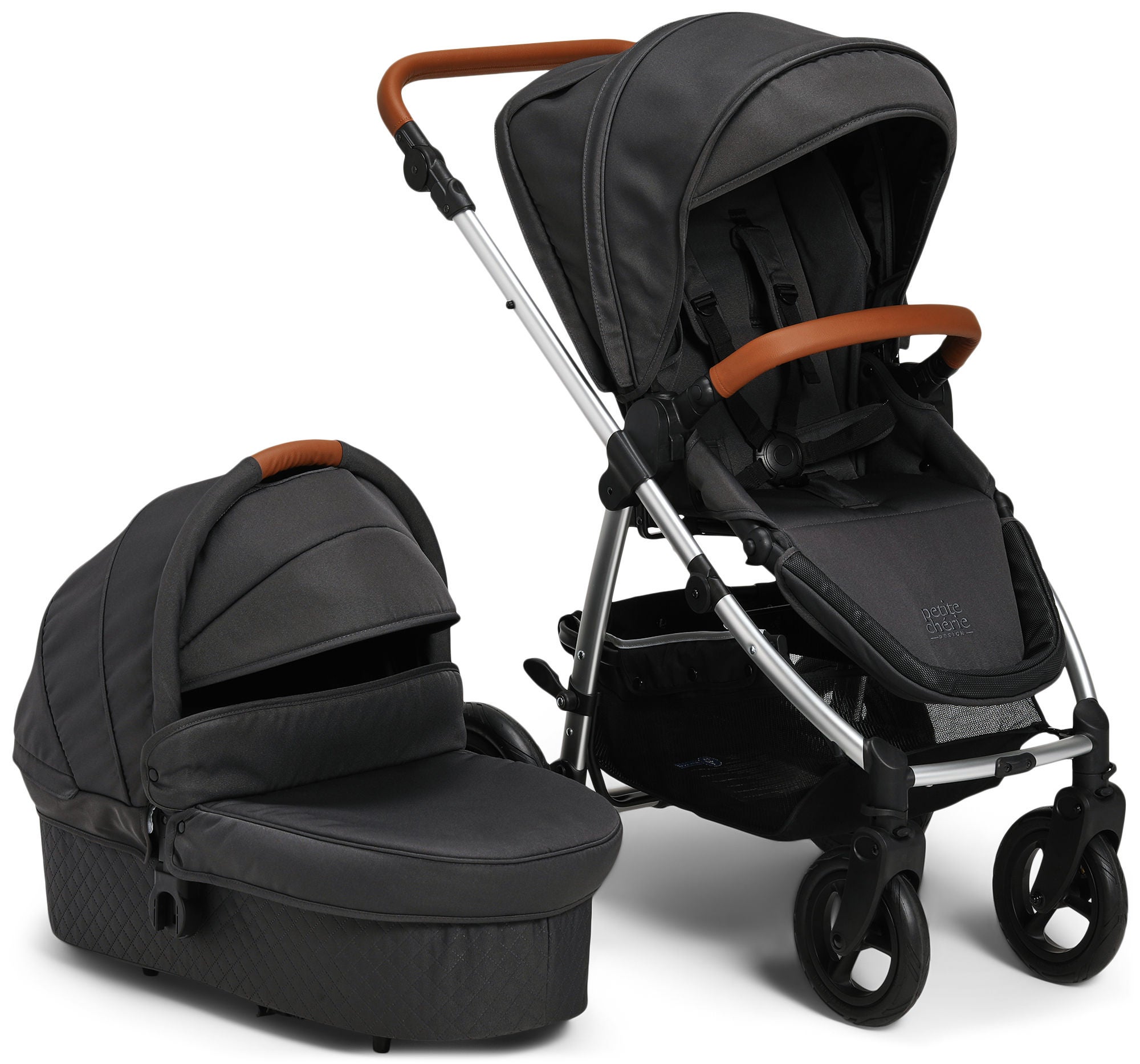 Petite Chérie Heritage 2 Duovagn, Asphalt/Silver