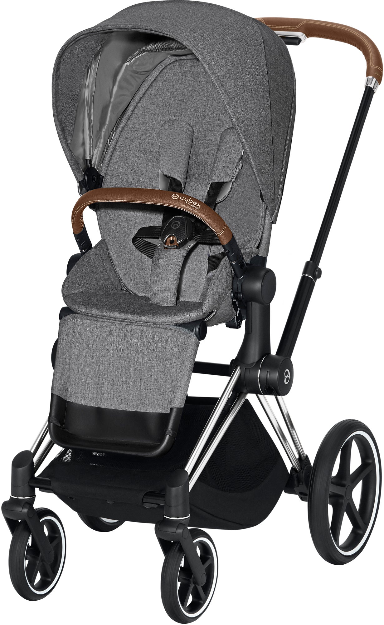 Cybex Priam Plus Sittvagn, Manhattan Grey/Chrome Brown