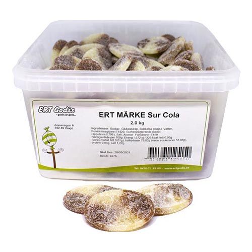 ERT Märke Sur Cola Lösvikt i Burk - 2 kg