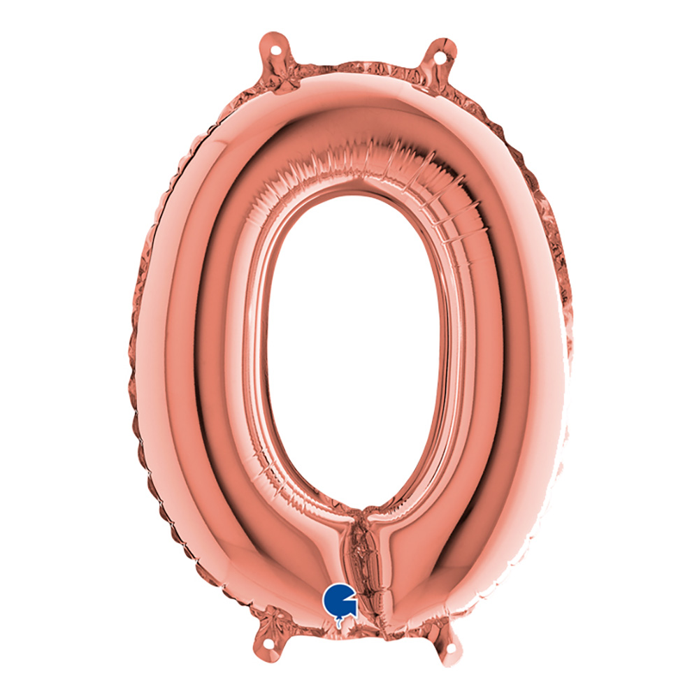 Sifferballong Mini Roséguld Metallic - Siffra 0