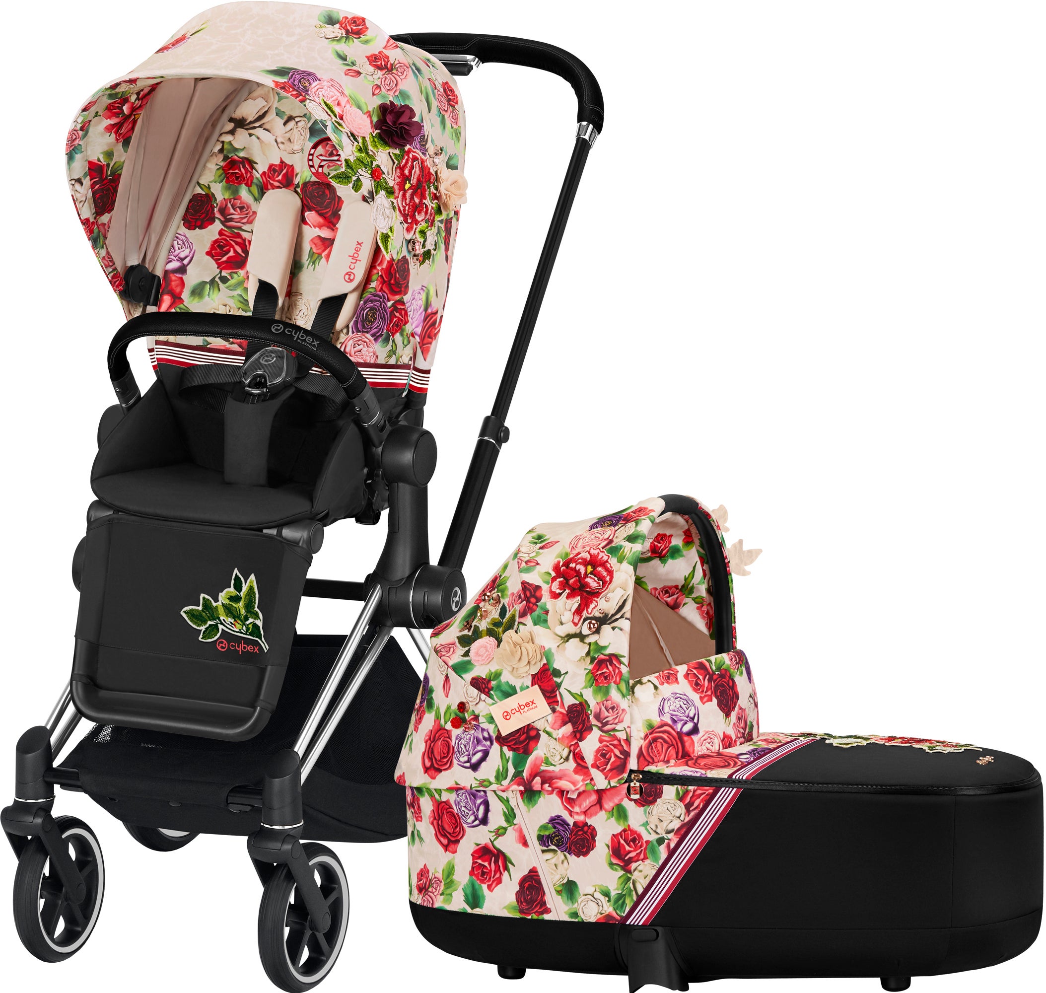 Cybex Priam Duovagn, Spring Blossom Light/Chrome Black